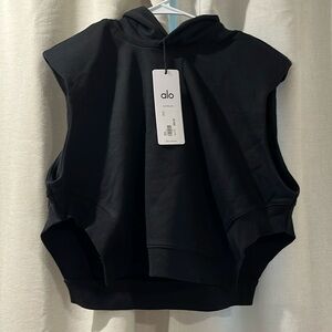 ALO cropped cover up shirt